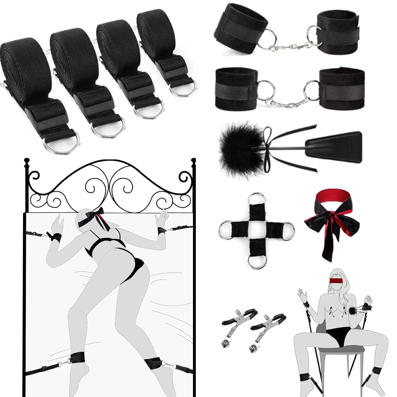 13 piece sex bondage