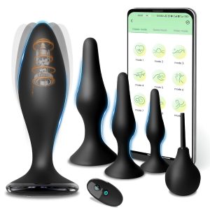 vibrating anal plug set