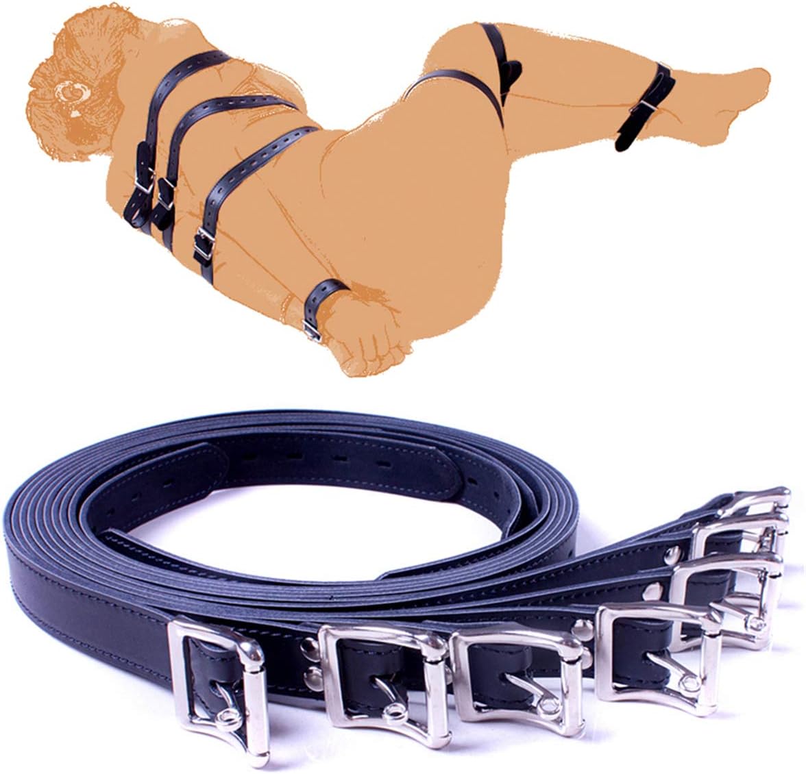 leather body harness adjustable