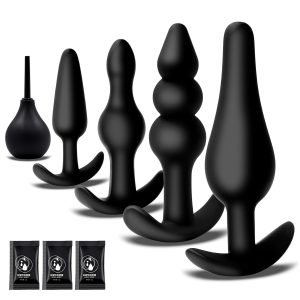 silicone anal plug set