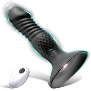 thrusting anal plug with